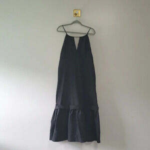 Tracy Reese Midi Dress Women 2X Black Goth Whimsigoth Grunge Punk Halloween Emo